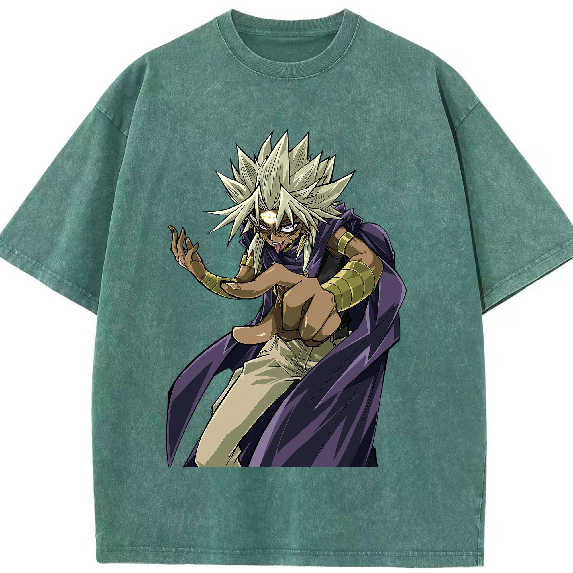 （画像用） 遊☆戯☆王 Yu-Gi-Oh! 綿100% ヴィンテージ風 半袖Tシャツ（フロントプリント）